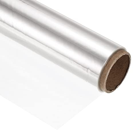 PATIKIL Trasparente Fiore Involucro Carta, 49ft x 16.1in Incarto Rotolo Regalo Involucro 2.2 Mil Spesso Pellicola per Artigianato Involucro, Trasparente