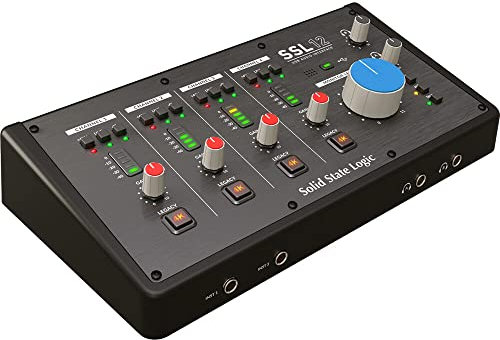 SSL 12 12-in/8-out USB bus-powered audio interface, 32bit/192 kHz, included SSL Production Pack software bundle