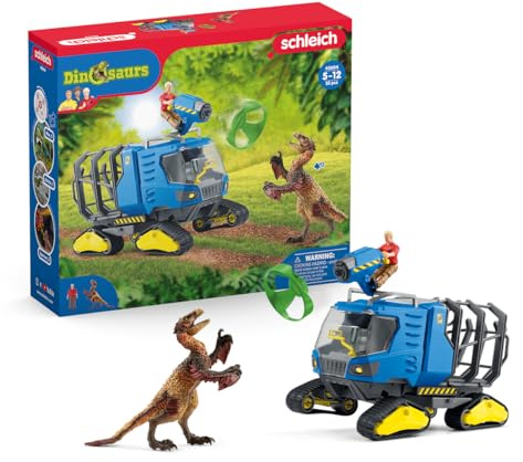 Schleich Dinosaurs | Track Vehicle 42604 | Spielset ab 5 Jahren | 5 Teile