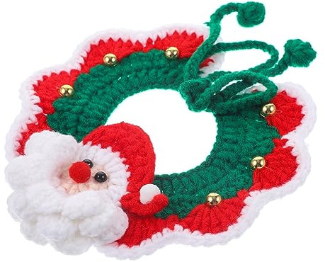 Happyyami Weihnachtsschal Für Hunde Dekorativer Haustierschal Weich Und Atmungsaktiv Warm Und Bequem Haustiere