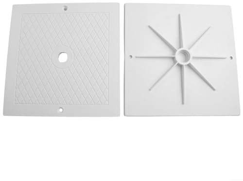 HEIBTENY Couvercle de skimmer Accessoires de piscine 10 pouces Couvertures de skimmer carrées de 25,4 cm pour H*ayward SPX1082E, SP082, 1083, 1084, 1085 et SP1086 (2 PACK)
