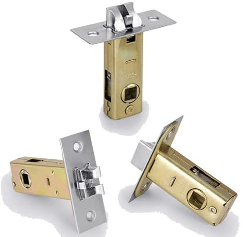 LSHIJI SchließZylinder 1 Stück Badezimmer Single Deadbolt Schließzylinder, Türschlosskörper, Verschiedene Polsterränder, Dreistangen-Einzelzungenschlosskörper Zylinderschloss(Margins 25mm)