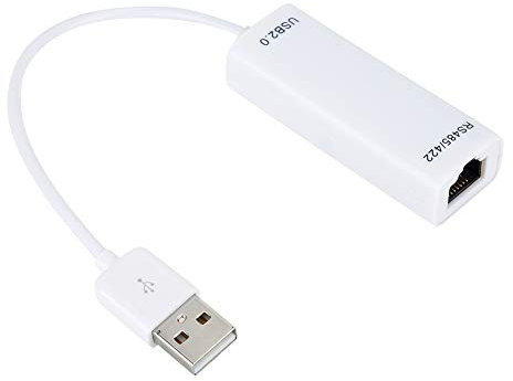 Adaptador USB a Rs485, Adaptador de Serie a USB Adaptador USB a Serie Grado Industrial con Chip Británico PL2303 Interfaz RJ45 Adaptador Convertidor USB a RS485/RS422 Anti