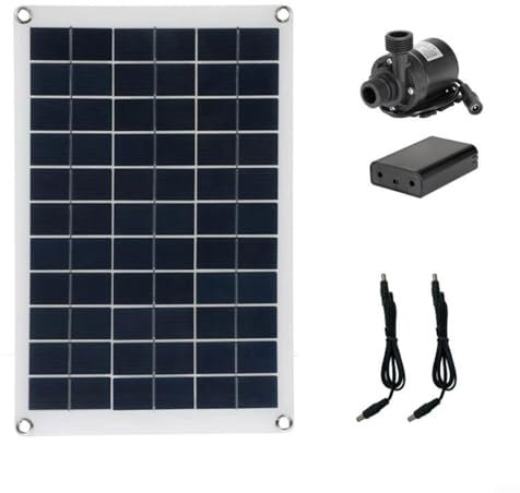HOHOVYVY teichpumpe solar,teichpumpe 50W 800l/h Solar Wasserpumpe Geräuscharm Wasserfall Brunnen Teich Pumpe Kit Werkzeug