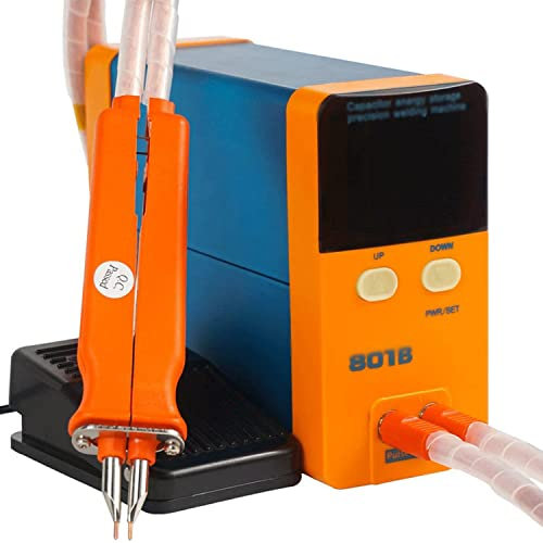 Saldatrice a punti senza fili 801B 11.6KW Saldatrice a batteria industriale ad accumulo di energia Saldatrice a punti Saldatrice portatile a batteria a impulsi di precisione per batteria al litio