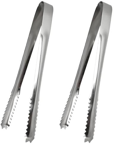 2 PCS Sweet Tongs, U Shaped Serving Tongs, Stainless Steel Small Tong, Candy Tong for Party, Weddin, Bar, Kitchen, Cafe