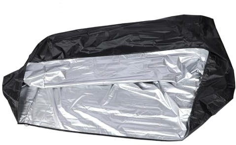 Happyyami Snow Blower Cover Outdoor Protector for Snow Throwers Heavy Duty Black Cover Fit for Weather
