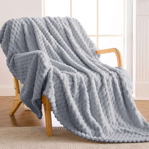 Vielit Kuscheldecke Flauschig 220x240 cm – Ultraweiche Fleecedecke für Couch & Sofa, Warme Wohn- & Kuscheldecke, Leichte Sofadecke, Gemütliche Couchdecke, Atmungsaktiv & Pflegeleicht Decke Grau