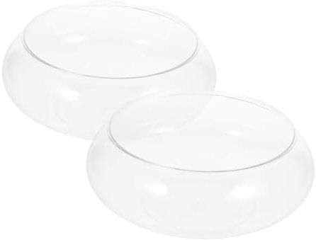 SOIMISS 2stücke Desktop Transparentes Plastikfischbecken Für Goldfische Kleines Aquarium Für Zuhause Und Büro Robust Und Einfach Zu Reinigen