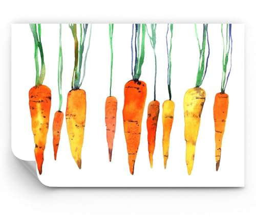 ARTTOR Papier Peint Panoramique Standard - carotte légume - 500x350 cm - Revêtement mural décoration Moderne Décoration Wallpaper Design Tableaux Muraux Photo Salon Chambre - WF1AA500x350-3826
