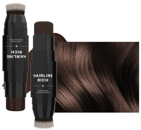 Cubre raíces para cabello, lápiz de relleno de línea capilar Color de | Barras impermeables para cobertura del cabello, pluma para cubrir raíces para hombres, mujeres