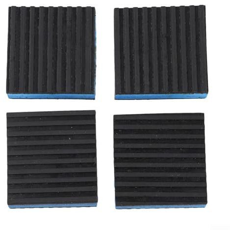 HpLive Pack of 4 Rubber Shock Pads 150 x 150 x 22 mm EVA Mechanical Vibration Damper for Compressors, Heat Pumps, Washing Machines
