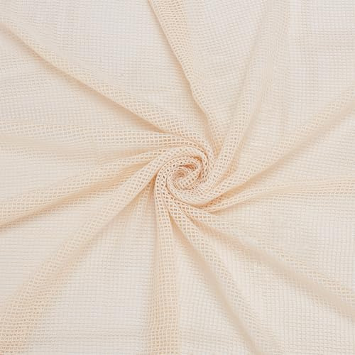 FINGERINSPIRE 0.9m Tessuto a Rete di Cotone Largo 155cm Tessuto Color Seta di Mais per Cucire Fai da Te Cucito su Borse Produzione di Accessori Al Metro per Mobili per la Casa Decorazioni Fatte a Mano