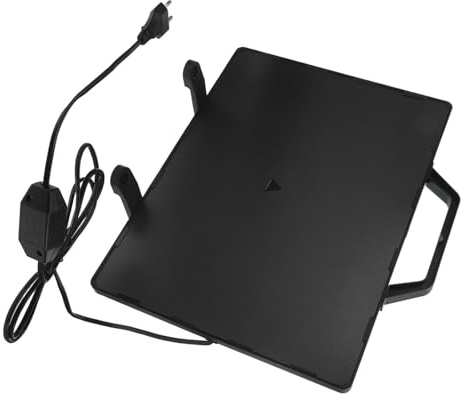 Mikikit Réchauffeur Poulailler Compact avec Plaque Chauffante Rayonnante Chauffage Rapide et Régulation Automatique pour Poussins Animaux Hiver