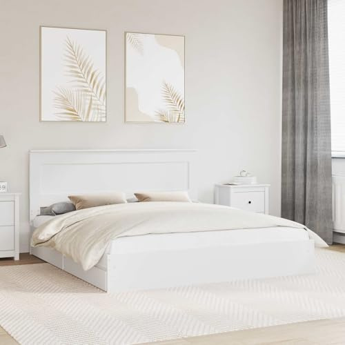 Gecheer Modern style storage bed frame + built-in drawers + engineered wood + suitable for bedroom Model3410219