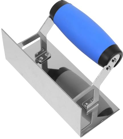 Vaguelly Truelle d'Angle en Acier Inoxydable 150X65X120 MM Outil à Bordure pour Plâtrage et Finition Truelle à Plâtrer Multifonction pour Murs Intérieurs et Extérieurs Lissage Précis et