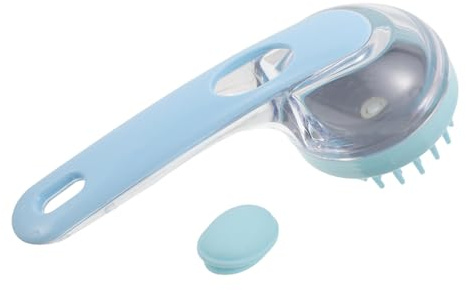 Kopfhautmassagebürste mit Langem Griff, Blau, Abs und Tpr | Dusche und Zuhause, Entfernt Schuppen und Ablagerungen, Tragbar, Hygienisch, Leicht zu Reinigen