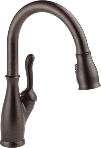 Delta Faucet Leland Oil Rubbed Bronze Kitchen Faucet, Kitchen Faucets with Pull Down Sprayer, Kitchen Sink Faucet, Faucet for Kitchen Sink with Magnetic Docking Spray Head, Venetian Bronze 9178-RB-DST
