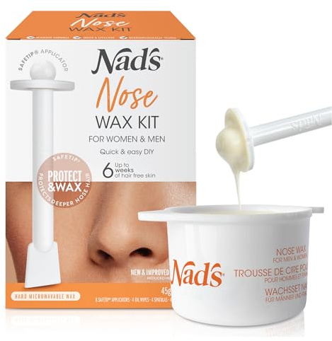 Nad's Nose Wax Kit for Men & Women - Waxing Kit for Quick & Easy Nose Hair Removal, 1 Count