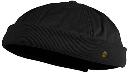 Balke Herren Dockerscap Cap ohne Schirm Mütze Kopfbedeckung, Farbe:schwarz