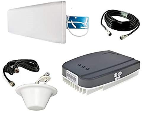 GSM + EGSM Repeater Verstärker Handy Signalverstärker für D-Netz und E-Netz - Telefonie Verstärkung (bis zu 1200 m²) T-Mobile D1 / Vodafone D2 / E-Netz / O2 + Außen- und Innenantenne + Montagezubehör