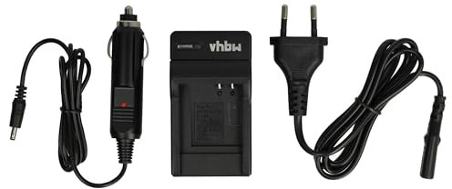 vhbw caricabatterie compatibile con Panasonic Lumix DMC-FS2, DMC-FS3, DMC-FS5, DMC-FX30 batterie di fotocamera videocamera DSLR