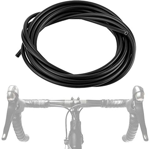 Funda de Cable de Cambio Universal para Bicicleta, 4 mm, Negro, Compatible con Bicicleta de Montaña y Carretera