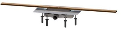 KESSEL Duschrinne Linearis Infinity 60 L: 1000 mm, DN 40, Bronze geb., Megastop 45304.10
