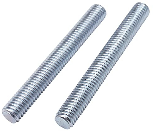Lot de 10 tiges filetées entièrement filetées M8 x 80 mm, tige métrique à goujons DIN 796-1 standard, tige vissée (10, M8 x 80 mm)