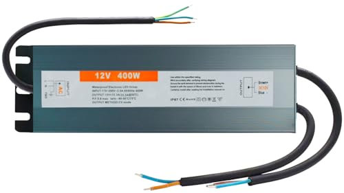 LED Trafo 12V 400W DC Netzteil Outdoor IP67 Wasserdicht Transformateur für LED Streifen
