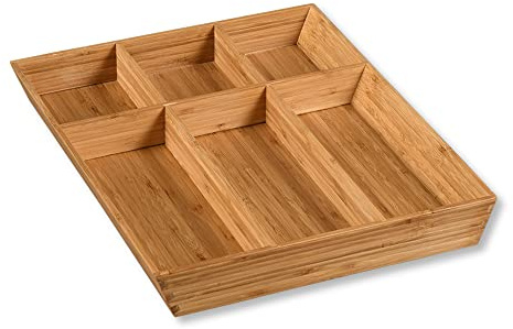 Kesper | Besteckkasten, Material: Bambus, Maße: 35 x 43 x 5 cm, Farbe: Braun | 58088 13