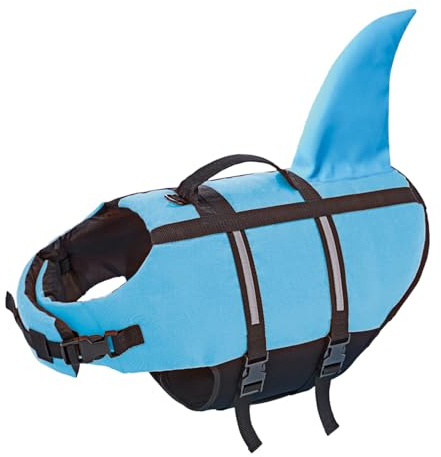 Nobby 61033 Hunde Schwimmhilfe Sharki hellblau Größe: L, 40 cm