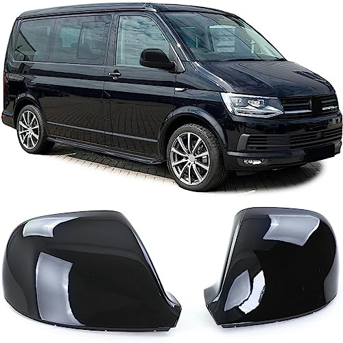 Spiegelkappen zum Austausch Schwarz Glanz für VW Bus T5.2 T6 T6.1 Amarok