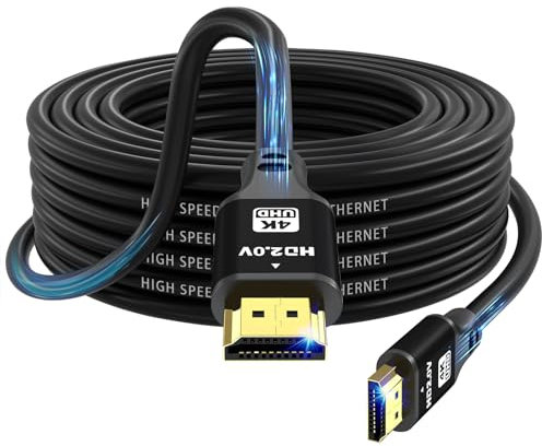 charlore HDMI Cable 12m, 4K@60Hz 18Gbps High Speed HDMI 2.0 Cord, Ultra HD,Video 4K,1080p,3D,Arc, HDR Compatible withBlu-Ray,Roku TV,PS5,HDTV,Laptop ect