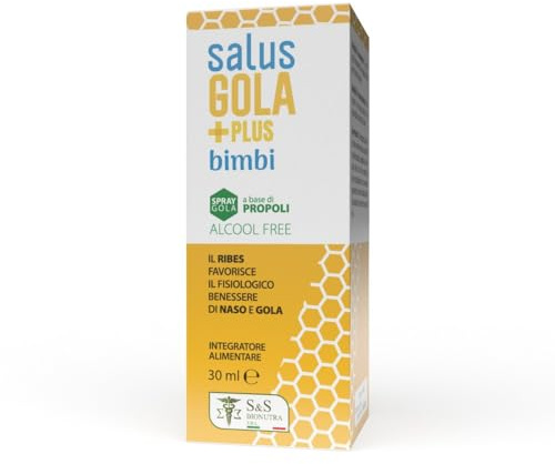 Salus Gola Plus Bimbi 30ml-spray gola per i bambini ALCOOL FREE,GUSTO FRAGOLA