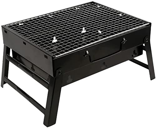 MUTURPOSE BBQ Outdoor Gas Klappgrill Tragbarer kompakter Holzkohlegrill Barbecue Bar Rauchen Outdoor Camping