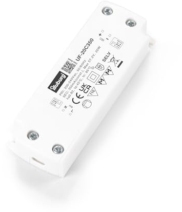 illuburg LED Trafo 300mA - 350mA Konstantstrom 10W - 20W Flach LED Netzteil Treiber Transformator Vorschaltgerät Driver Power Supply