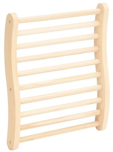 Sufrk S-Shape Sauna Backrest Solid Wood Pine,Sauna Backrest Pillow Sauna Headrest Back Support Ergonomic Backrest Curved Cushion Wooden for Steam Room Sauna Barrel