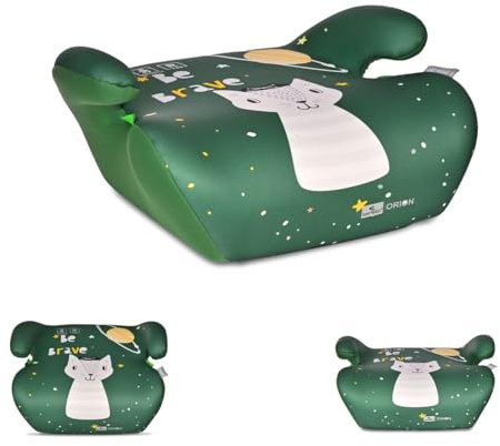 Lorelli Orion Kindersitzerhöhung 125 bis 150 cm (6-12 Jahre), Autositzerhöhung, tragbare Sitzerhöhung, Kindersitz, Autositz Erhöhungen für Kinder (Grün)