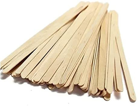 1000 Stück Holz-Eisstäbchen, 14 cm, polierte Oberflächen, multifunktionale Eisstiele, Bastelstäbchen für Wachs-Zungenspatel