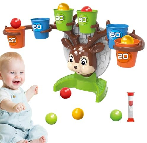 Generisch Deer Bounce-Spiel, Deer Pong-Spiel,Rentier-Geweih-Spiel, lustiges Familienspiel - Lustiges Familienspiel, Rentier-Geweih-Spiel, Hirschform für drinnen und draußen