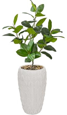 Vintage Real Touch 69.5'' Fake Rubber Fig Tree | Home décor | Home Accent Piece