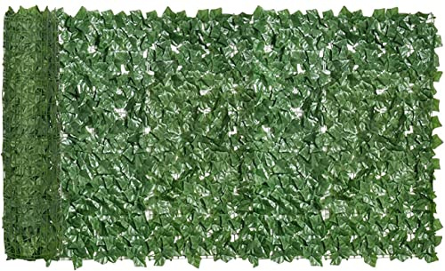 Brise-vue artificiel pour plantes – 90 % de dissimulation pour clôture de balcon pour jardin, terrasse, mur en treillis décoratif (1,5 x 10 m)