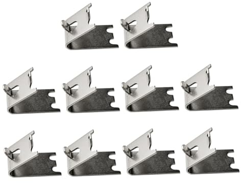 Ipetboom Lot De 10 Clips En Acier Inoxydable De 1,5 Mm Pour Étagères De Congélateur, Supports Robustes Fixation Queue D'aronde, Compatibles Réfrigérateurs Domestiques, Usage Frigorifique Sécurisé