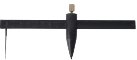 TEHAUX Taglierino a Compasso per Ceramica Realizzato in Acciaio e Plastica Utensile Leggero per Taglio Cerchiato Facile da Trasportare per Scultura in Argilla
