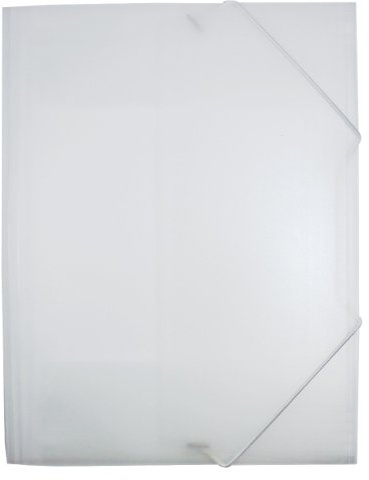Eckspanner/Gummizugmappe A4, transparent natur, 5 Stück