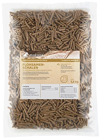 Makana Flohsamenschalen Pellets für Pferde, 1,5 kg Beutel