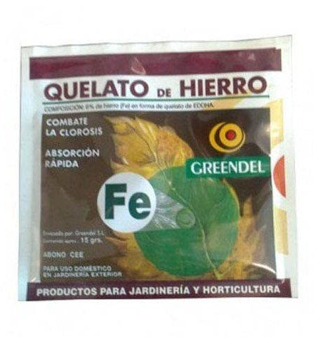 Fertilizzante Chelato di Ferro Greendel per Coltivazione (15g)