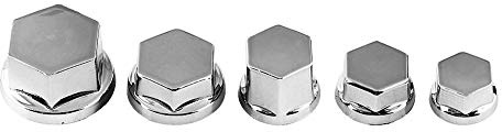 Motorcycle, 30 STÜCKE Motorrad Schraube Mutter Abdeckkappe Motorrad Schraube Mutter Bolzen Kappe Abdeckung Dekoration(Silver)