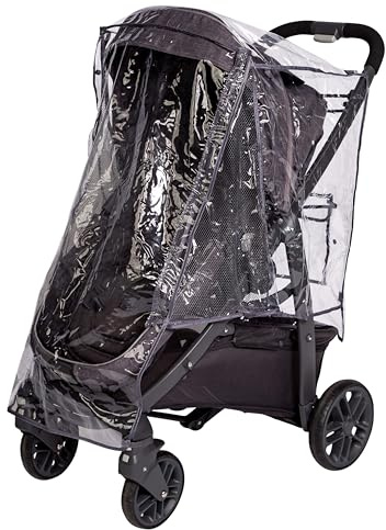J.L. Childress Stroller Rain Cover - Universal Stroller Poncho - Stroller Accessory - Ventilated Baby Weather Shield and Protection Rain Cover